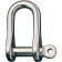 Ronstan RF619 Stainless Steel D Shackle, 3/8" Pin, Coined Head with Hole