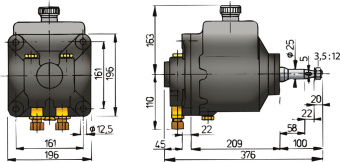 Vetus MTP191B - Heavy Duty Helmpump 191cc