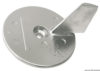 Honda 41107-ZW1-B01ZA 75/125 HP Aluminium Fin Anode Ø 113 mm - Osculati 43.291.51