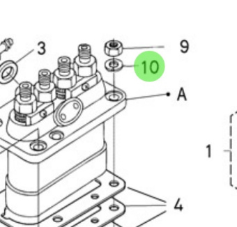 Nanni Diesel 970310456 - Eye Joint for Injection and Feed Pump