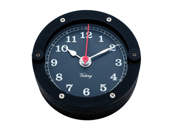 Autonautic RBP - Black Nautical Clock 110mm