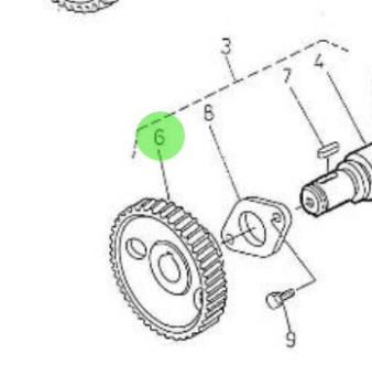Nanni Diesel 970307924 - Camshaft Gear for 5 Series Engines