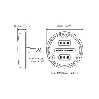 Hella Marine Apelo A1 LED Underwater Light White Dial