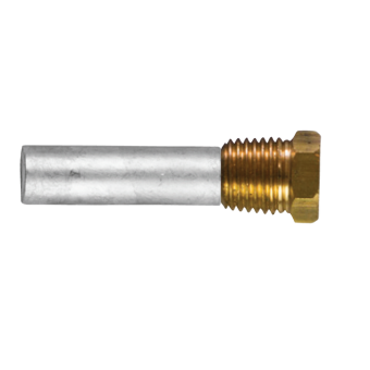 Tecnoseal 02153T - Martec Pencil Anode Ø12 L.40 Complete With Brass Plug 1/4''Bspt