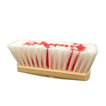 Long Handled Scrubbing Brush Ideal Nylon White and Red Anchor 70 mm (10 pcs)
