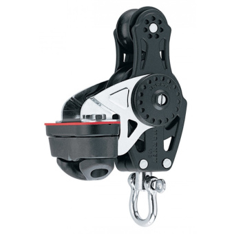 Harken HK2692 Carbo 75 mm Fiddle Block with Swivel, Cam Cleat