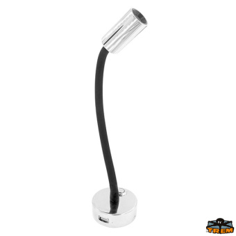 Trem L4417054 - Articulated LED Spotlight With USB Socket