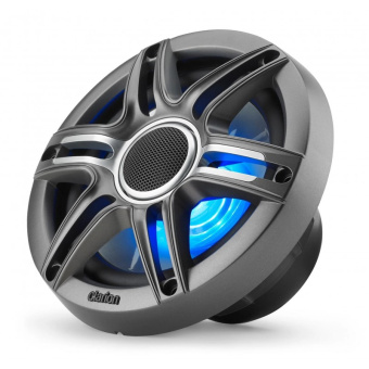 Clarion CMSP-651RGB-SWG - Marine CMSP Speakers 6.5" With LED And White And Grey Sport Grille