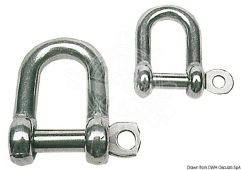 Osculati AISI 316 Stainless Steel D Shackles