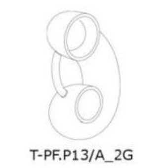 Tecma T-PF.P13/A_2G - Toilet Syphon Hose 2G