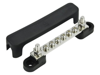 BEP BB-6W-2S/DSP - Busbar 6 Terminals, 2 Studs