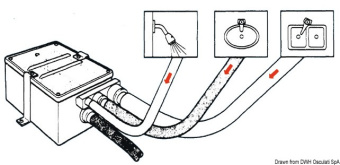 Attwood Grey Waste Water Drain System 12V 41 l/min - Osculati 16.413.74
