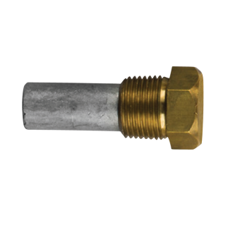 Tecnoseal 06003TMG - ZF Pencil Anode Ø12 L.26 With Brass Plug 3/8''Bspt