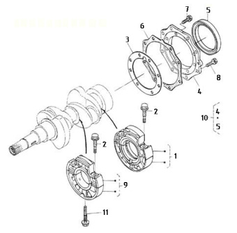 Nanni Diesel 970491536 - BOLT,M 6X 20 for N2.10/N2.14/2.50HE/N3.21