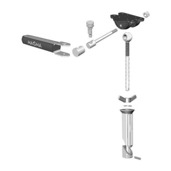 Magma T10-375 Pow'r Grip LeveLock® Double Locking Fish Rod Holder Mount