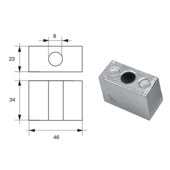 Bukh PRO L8147306 - Anode F/JOHNSON/EVINRUDE EngineS