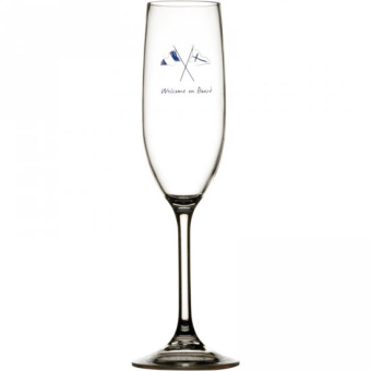 Marine Business Welcome on board Champagne Glass ø5/7 x 25cm