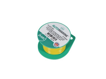 Talamex Thinwall Single Core Cable On Mini Reel 1.5mm² Yellow (10m)