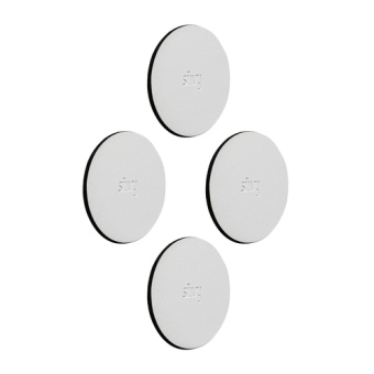 Silwy U000-03KW-4 - Metal-Nano-Gel-Pads 5 cm White, Set Of 4