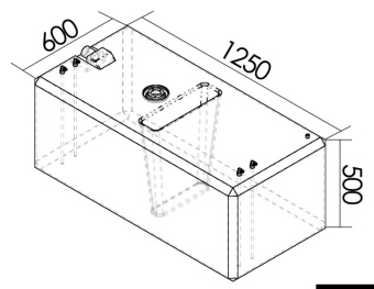 Osculati 52.032.19 - Fuel Tank 336 L