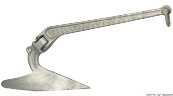 Osculati 01.147.34 - LEWMAR CQR Galvanized Steel Anchor 34 kg