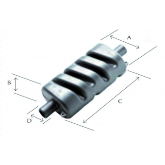 CAN-SB Exhaust Muffler Ø 60 mm