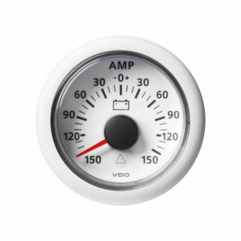 VDO A2C59510025 - Bulk Ammeter -150 / +150A White ViewLine 52 mm