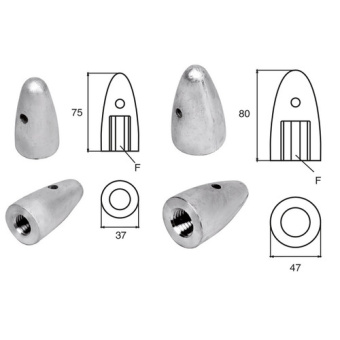 Bukh PRO L8140082 - Zinc AND ALU Anode F/VOLVO PENTA EngineS