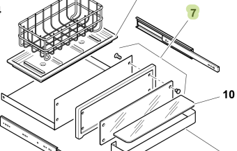 Isotherm SGC00340AA – Upper Small Lid (Aluminium/Glass) for DR65 Drawer Refrigerator