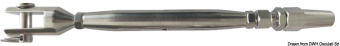 Osculati 07.385.08 - Turnbuckle With Biconical Terminal 4 mm