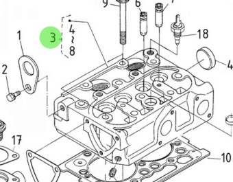 Nanni Diesel 970315046 - Cylinder Head Assembly for N2.14 Engines