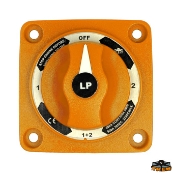 Trem L0610851 - Battery Switch Mini 300A 0–1–2 Both