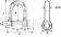 Wichard D Shackle - Dia 14 mm