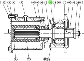 Jabsco 22044 - Bearing Housing