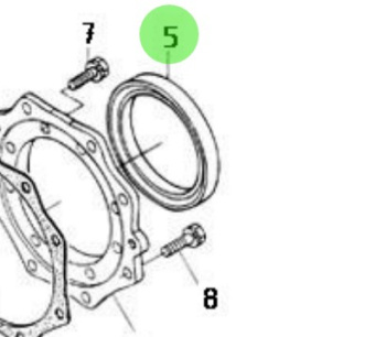 Nanni Diesel 970141529 - Crankshaft Oil Seal for HE and N Series Engines
