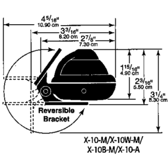 Ritchie Compass Model 'Sport X-10M', Bracket Mount Compass, 12v, Dial Ø50,8mm/5°