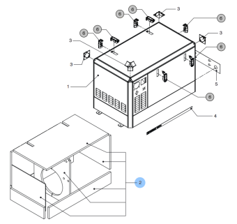 Vetus 16-3856 - Isolation Set GHX14SIC