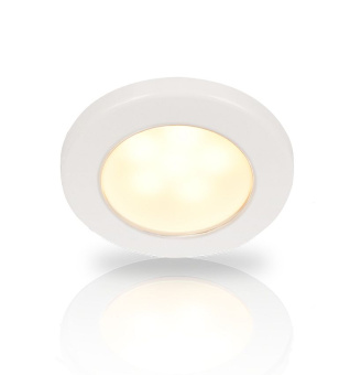 Hella Marine 2JA 958 109-011 - Warm White EuroLED 75 LED Down Lights, 12V DC, White Plastic Rim