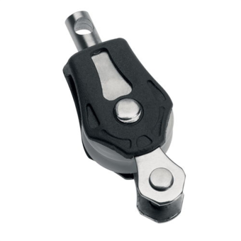 Barton N00111 – Single Fixed Eye Block with Becket Size 0 20mm, Plain Bearing, Ø20mm Sheave, Max Rope 6mm