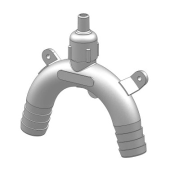 Trudesign 90321 Anti-siphon Elbow MM - Ø25 mm - White