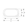 Nautica F4 Half Elliptic Portlight 410X160 mm