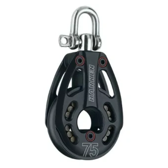 Harken 3243 - 75mm Black Magic 1-Sheave Aluminum Low-Load Block Swivel