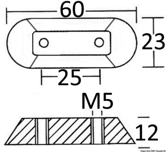 Osculati 43.315.25 - Magnesium Anode For Honda Outboard Engines