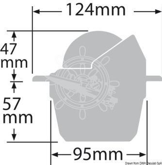 Osculati 25.081.01 - RITCHIE Explorer Built-In Compass 2"3/4 Black/Blac