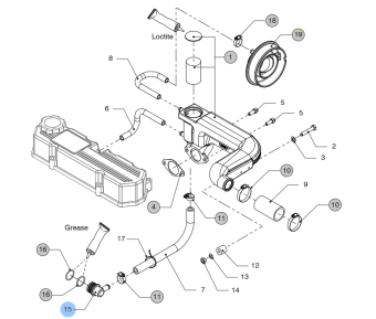 Vetus 08-01470 - Demister Connection Piece