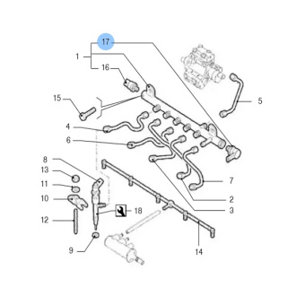 Vetus VFP01757 - Rail Pressure Valve