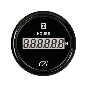 Digital Hour Meter - Black Dial, Black Bezel, Scale 0 - 99999.9