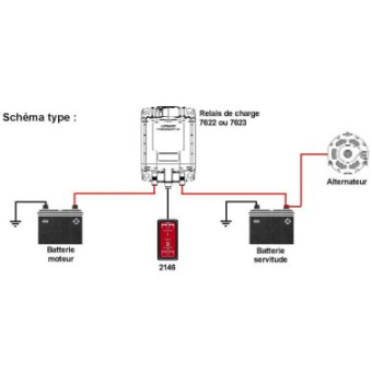 Blue Sea Contura SPDT On-Off-On Load Relay Switch