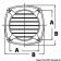 Osculati 53.301.80 - Air Vent AISI316 97x97 mm with Screws