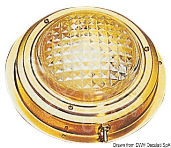 Osculati 13.543.22 - Light Fixture Polished Brass 175 mm